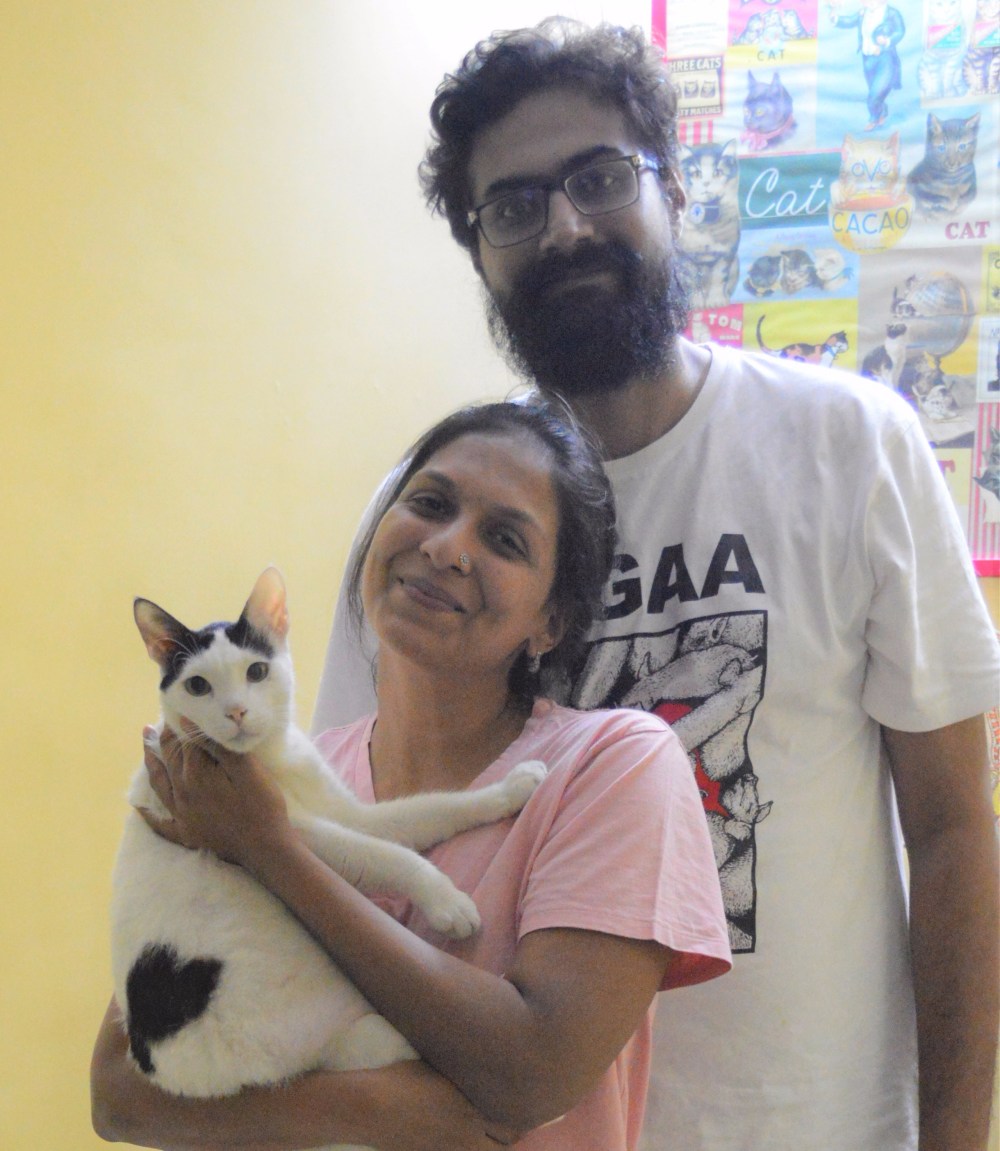 Bhanuj, Nisha and Milo cropped